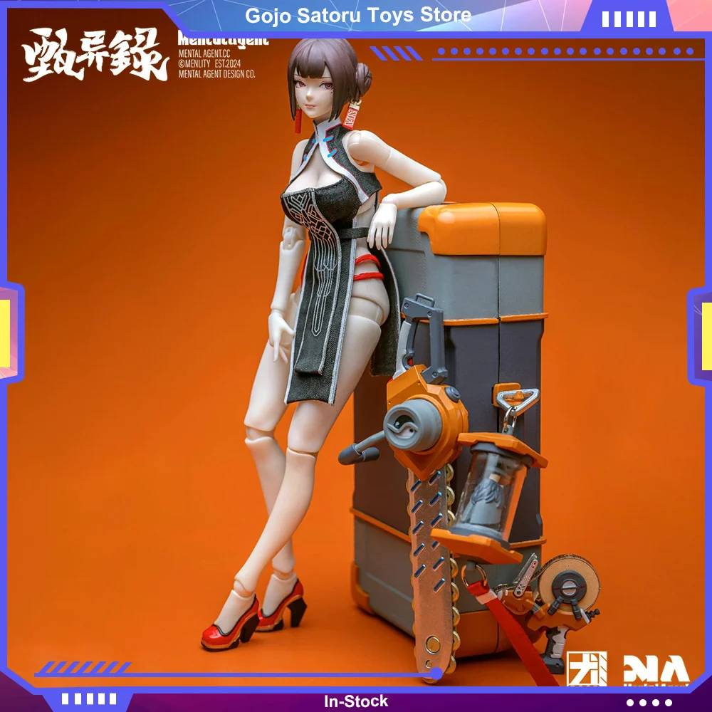 

1/10 Mental Agent Action Figure MAZ-01 Scale Female Cheongsam Lin Fengjiao Replaceable Face Shape Full Set 6in Anime Model Gifts