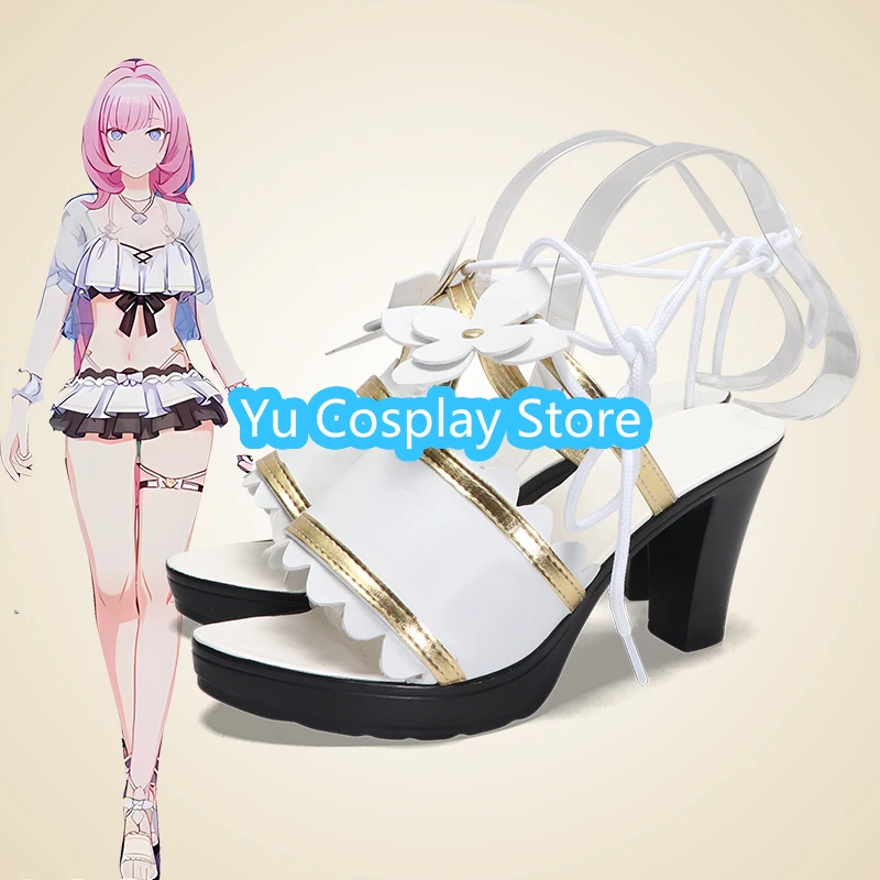 

Yu Cosplay Store Honkai Impact 3rd Elysia Summer Swimsuit Cosplay Shoes Anime Cosplay Shoes Boots Halloween Costumes Props