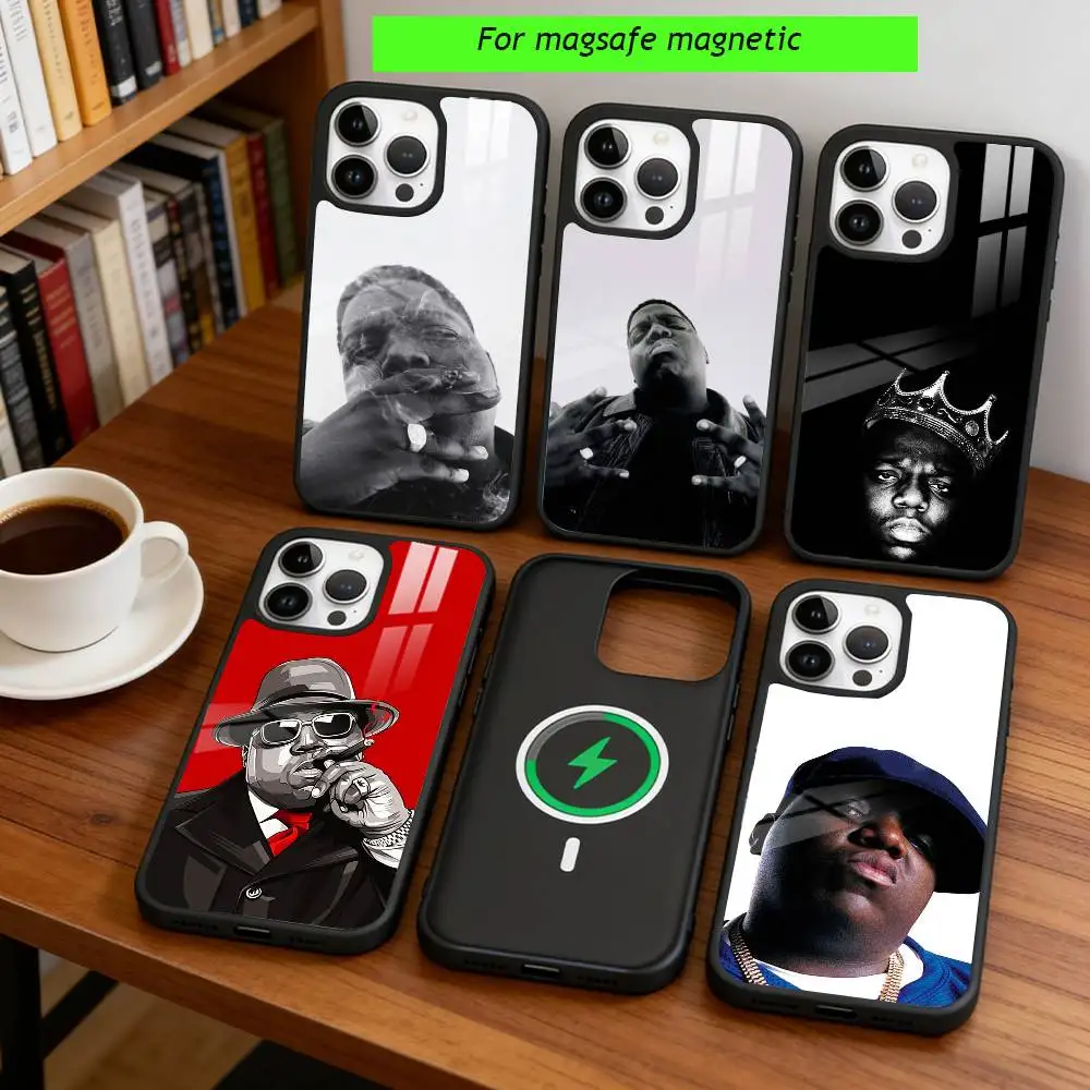 

Rapper B-Biggie Smalls Phone Case For iPhone17,16,15,14,13,12,11 Plus,Pro Magnetic For Magsafe Wireless Charging