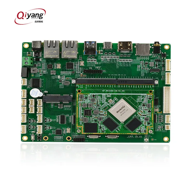 China Rockchip RK3399 ARM Android development board mainboard with EDP/LVDS/MIPI display interface