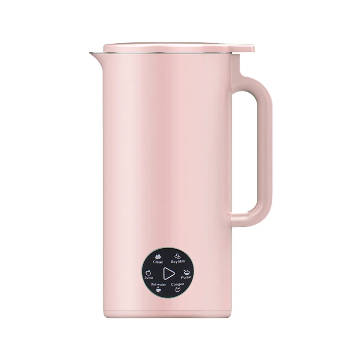 Soymilk Maker Food Blender Electric Juicer Grain Grinder Soya Bean Milk Machine Filter-Free Mixer Pink EU Plug