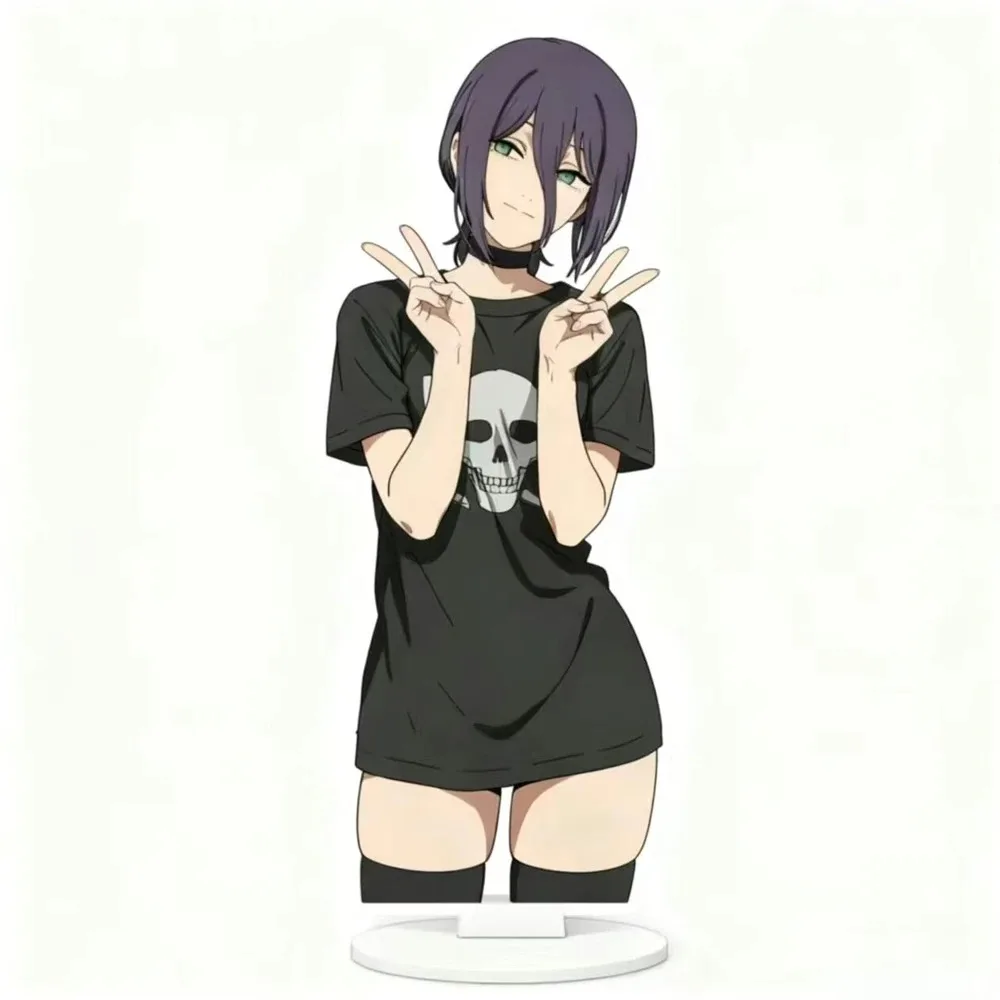 Anime Kettensäge Mann Der Film Reze Cosplay Stand Desktop Dekoration Nette Figur Acryl Stehende Platte Mode Party Requisiten