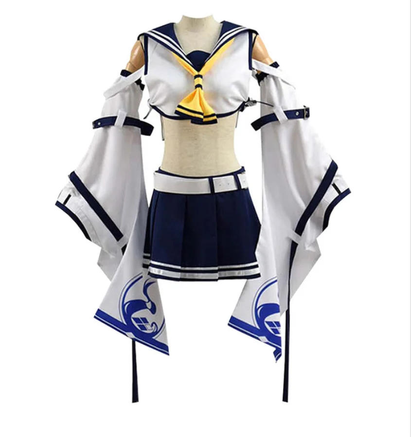 

Anime Uniform Suit For Female Azur Lane Game Cosplay Costume IJN Ayanami Top Dress Party Outfit with Tie Belt Lovely 2026