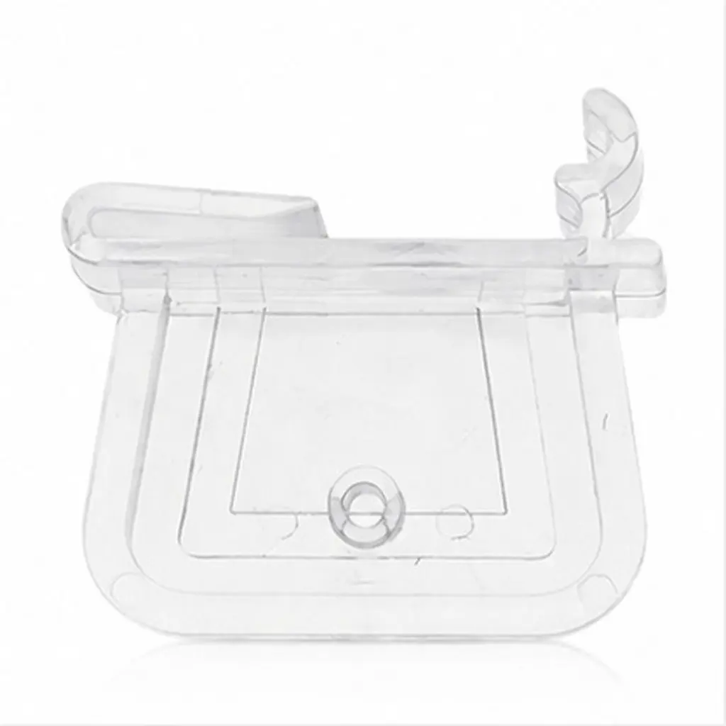 100Pcs Plastic Shelf Clips Transparent Clip on Shelf Label Holders Retail Display Price Tag Sign Holders Grocery Pantry Cabinet