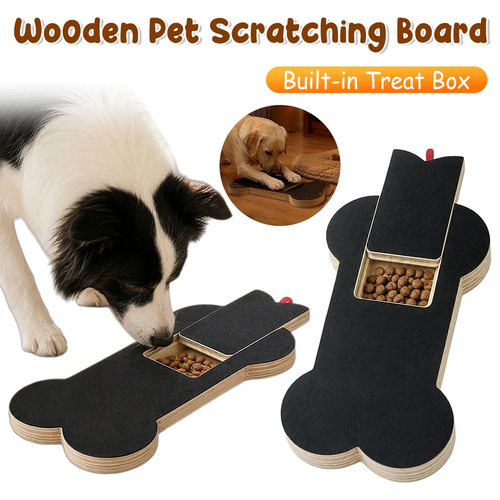 Interactive Squeaky Plush Dog Toy - Planche à gratter pour les ongles