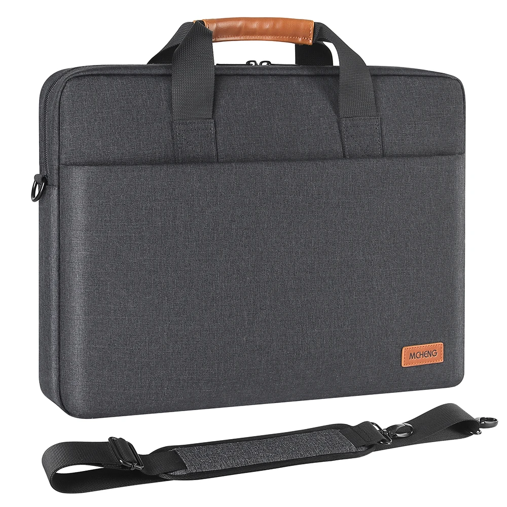 Imagem -06 - Mcheng Bolsa para Portátil Portátil e Tablet Maleta Bolsa de Ombro de Negócios para Mulheres Masculinas Compatível 14 Compatible 156 17 Polegada Notebook