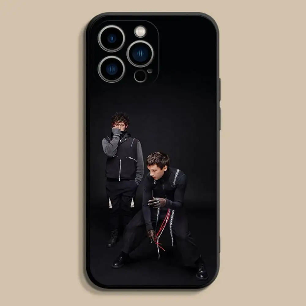 Чехол для телефона T-Twenty O-One PilotsES для iPhone 17,16,15,14,13,12, Pro, Max, Plus, E, SE4, Air, Mini, черный мягкий чехол
