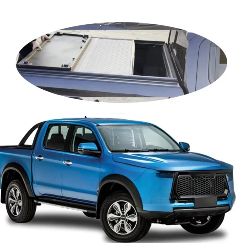 

Aluminum Alloy JAC T8 Accessories 4x4 off Road Camper Slide on Hard Tri Fold Pickup Truck Cover for T8/T6/EVO CROSS 4