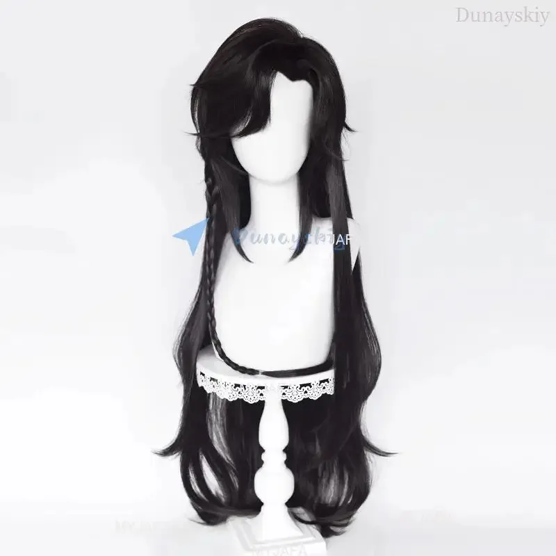 New 2025 Hua Cheng San Lang Heaven Officials Blessing Cosplay Tian Guan Ci Fu Wig Black Heat Resistant Synth Kodiak