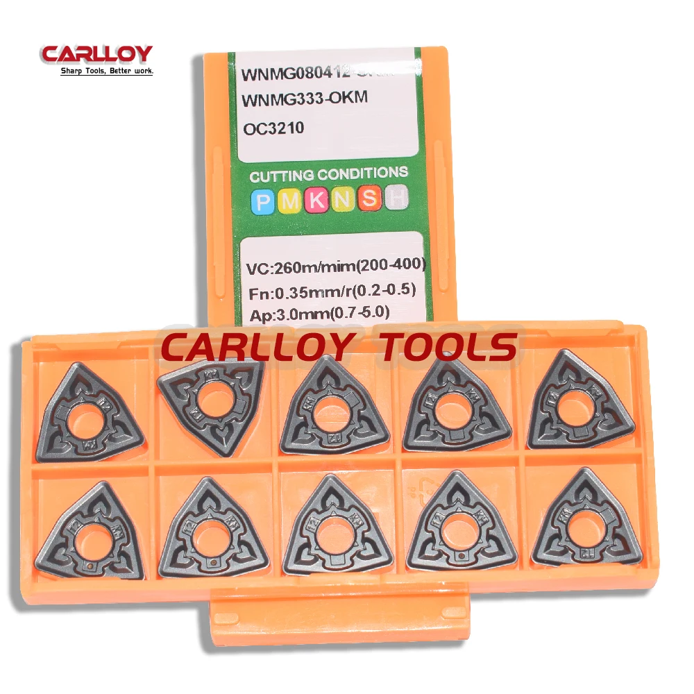 

WNMG080412-OKM OC3210 Carbide Turning Tool Insert WNMG 080412 OKM WNMG08 WNMG433 Cutting Tool Insert For Cast Iron