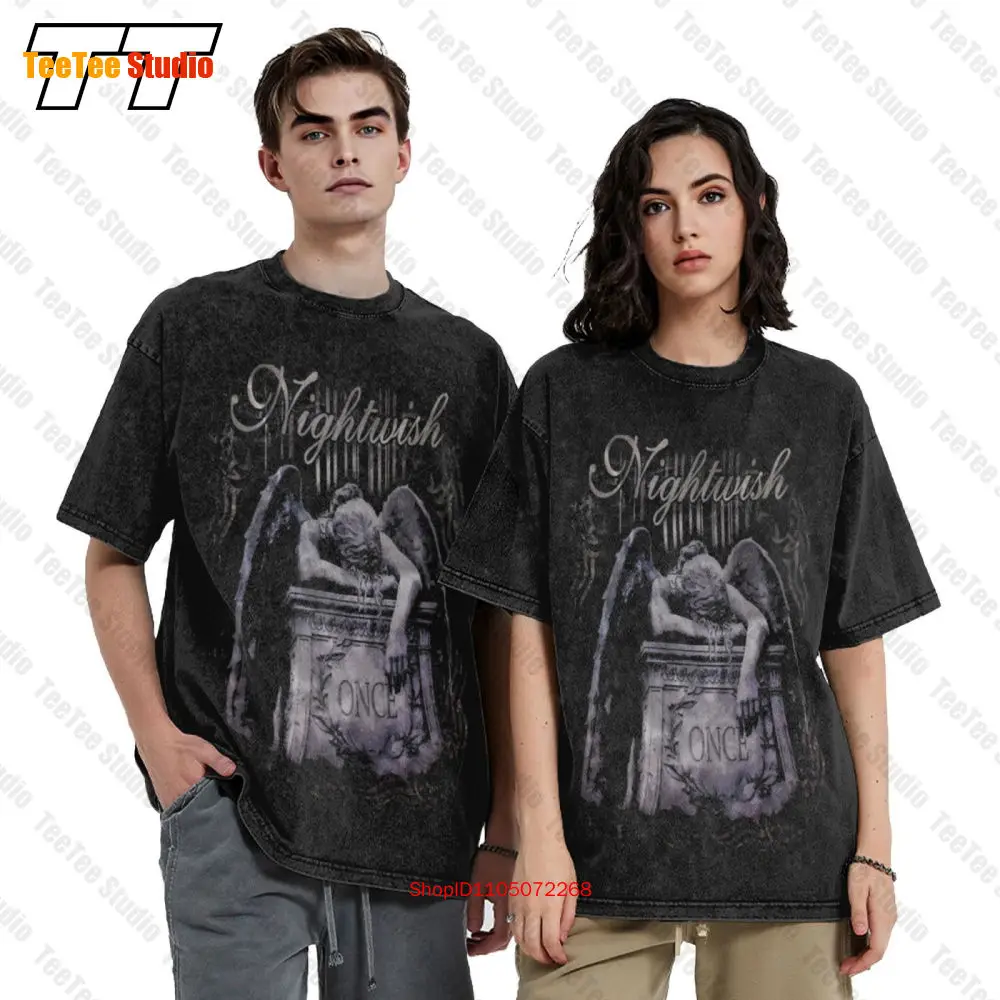 Nightwish Once Symphonic Metal Band Vintage Oversized T-Shirt T66B image 2