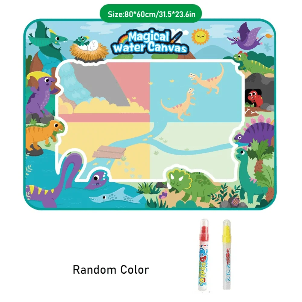 Waterschilderspeelgoed voor kinderen, magisch waterschilderboek, herbruikbare tekening, helder water schilderdoek, dekenrol