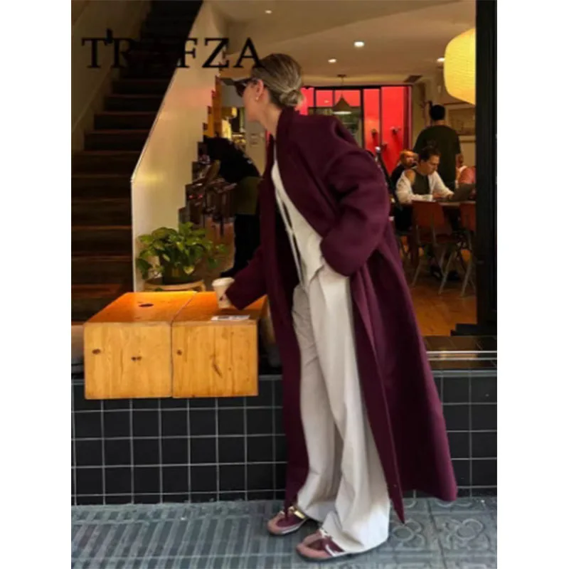 

ZARZ модное женское пальто оверсайз из смешанного волокна, стильное европейское стильное новое поступление, универсальная верхняя одежда