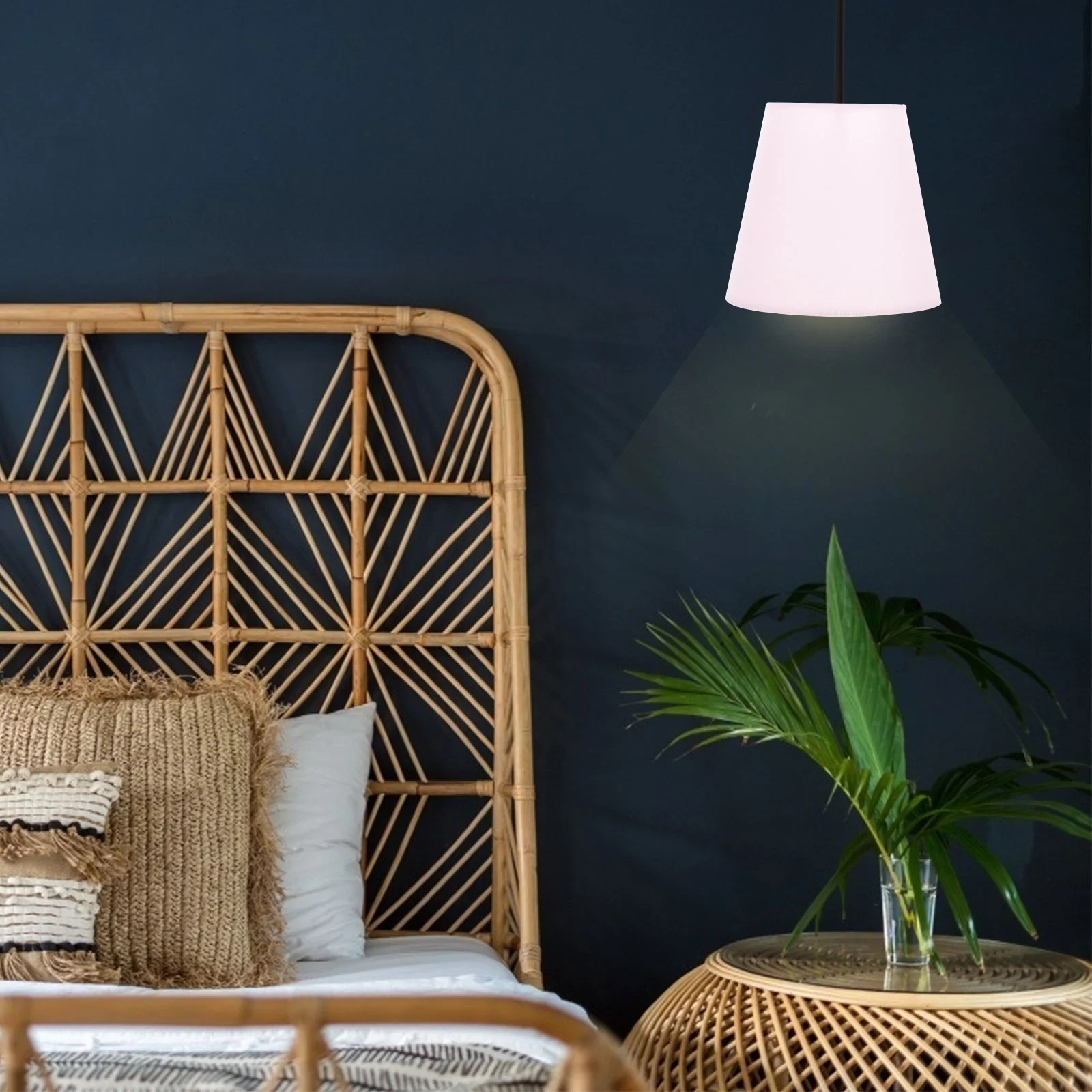 

Chandelier Shade Table Light Pendant Cover Bulb Decorative Lamp Shape Drum Lampshade Cloth Baby