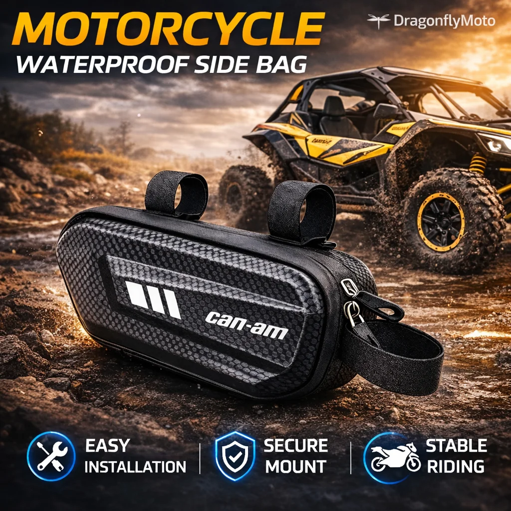 

Large Capacity Motorcycle Side Bag For Can Am Outlander 1000 Ryker 900 Renegade 800 Canam Maverick X3 Spyder Waterproof