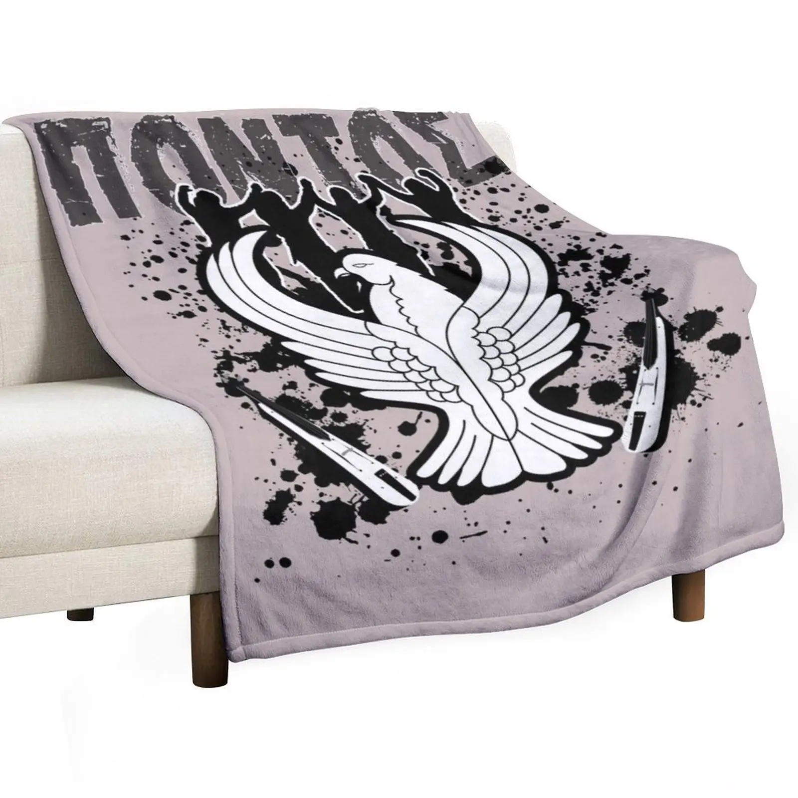 

PONTOS eagle logo design Throw Blanket christmas gifts Blankets For Baby Flannel valentine gift ideas Blankets