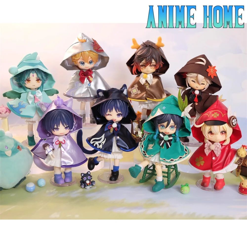 

Game Genshin Impact Scaramouche Xiao Venti Klee Zhongli Tartaglia Handmade Raincoat OB11 Clothes Outfit Doll Toy Cosplay