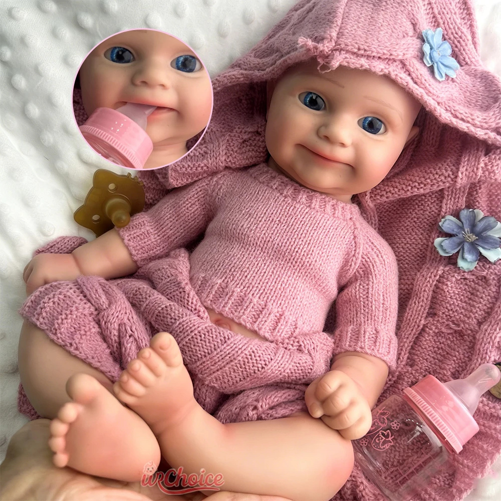 Lifelike 50cm السمينة السيليكون ولد من جديد طفل فتاة مادي يمكن فتح فم دمية اليدوية كاملة الصلبة وزن بيبي لجمع الفنان هدية