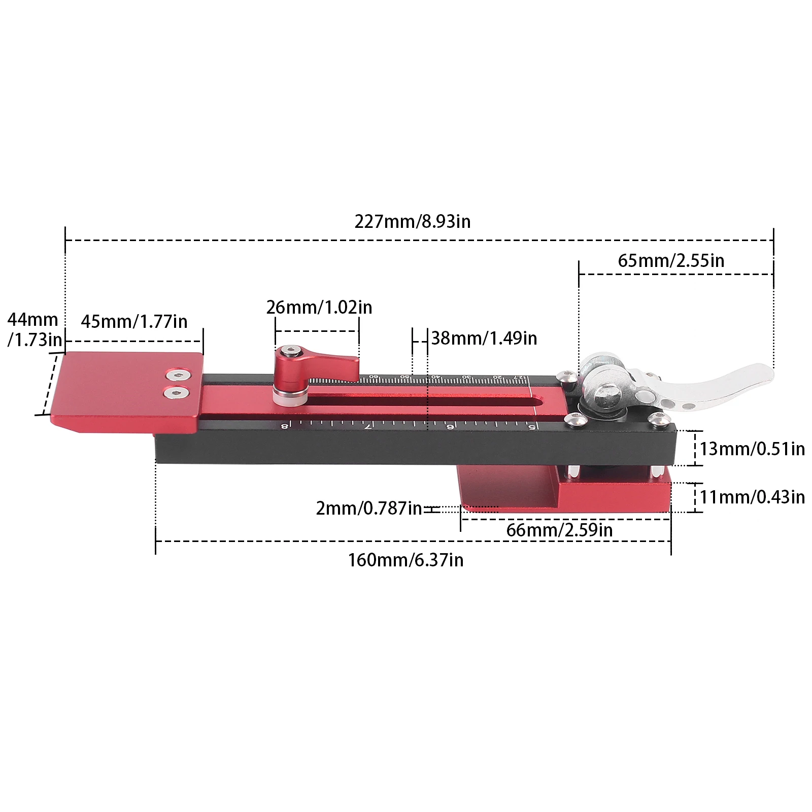 1 قطعة مجموعة تركيب انحياز مقياس أبو بريص-مقياس انحياز اللفة-أدوات تركيب جانبية أساسية لـ 10-15 مللي متر من الألياف الاسمنتية