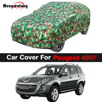 Camouflage Full Car Cover For Peugeot 4007 Car Anti-UV Sun Shade Snow Rain Dust Protection Cover Waterproof