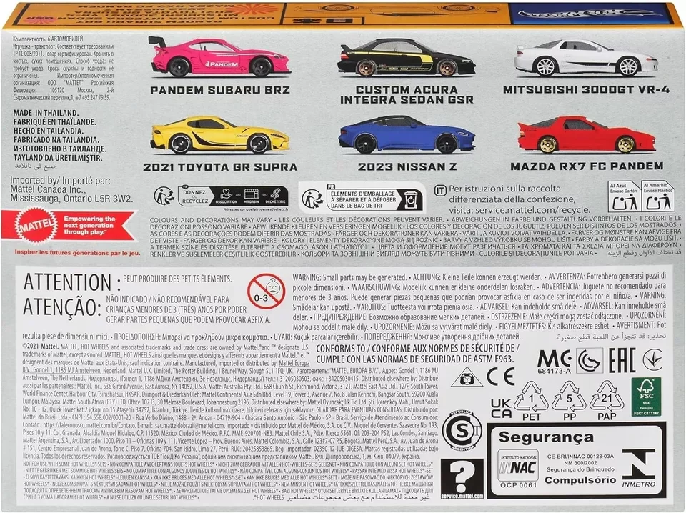 Hot Wheels Streets of Japan Car Culture HRX54 1:64 Scale Die-Cast