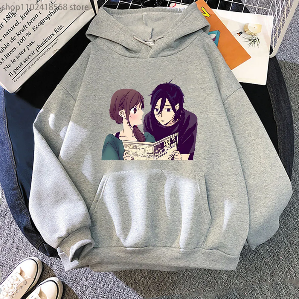 Japan Anime Horimiya Miyamura Izumi And Hori Kyouko Graphic Printed Hoodies Men Women Couple Streetwear Harajuku Male Sweatshirt