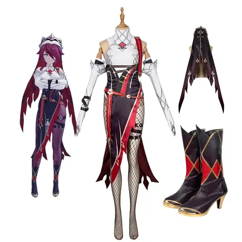 Genshin Impact Rosaria Cosplay Costume Game Genshin Impact Rosaria Dress Uniform Cosplay for Halloween Party