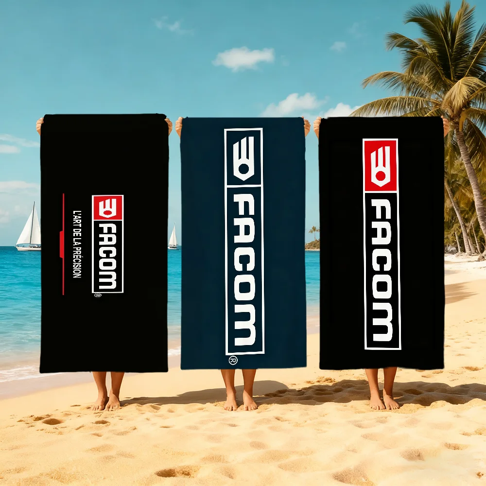 F-fACOM Logo H-hanging luxury Towel Beach Quick Dry Soft Pool Towels Gift for Travel Gym Shower Camping sports