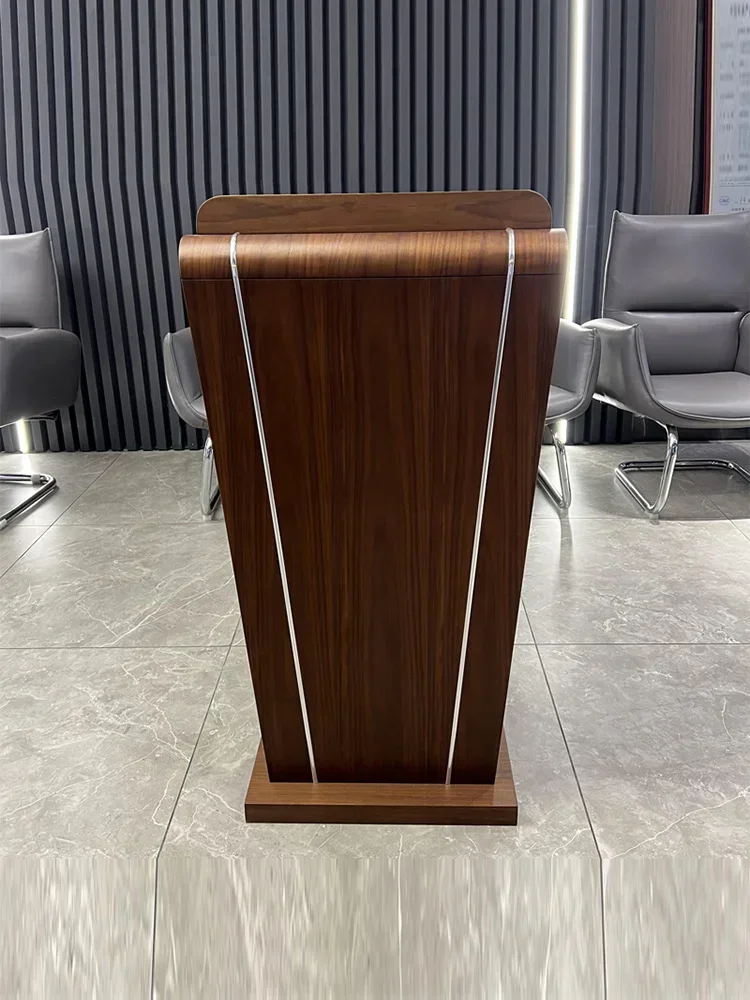 Office furniture Solid wood lectern Conference room lectern Simple modern information desk Reception desk Teacher chair lectern