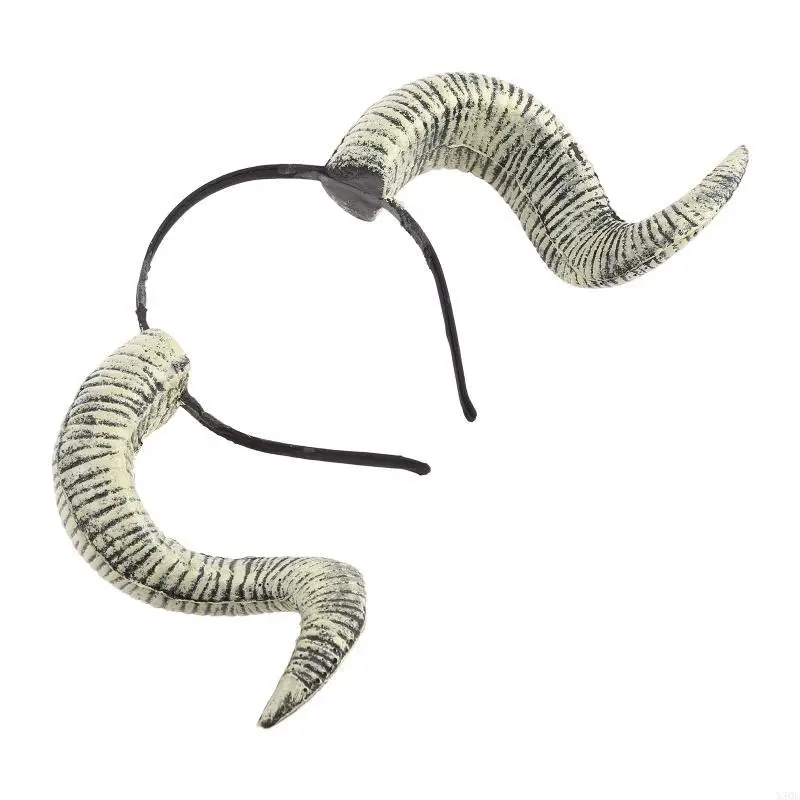 

Women Sheep Horn Headdress Dancing Party Props Headband for Halloween Party Christmas for Creative Carnival Hair Accesso