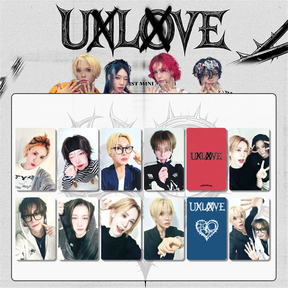 XLOV 1stmusic ウムティ ルイ トレカ Kpop XLOV 1st Mini Album UXLXVE Photo Card Wumuti Rui Hyun Haru HD