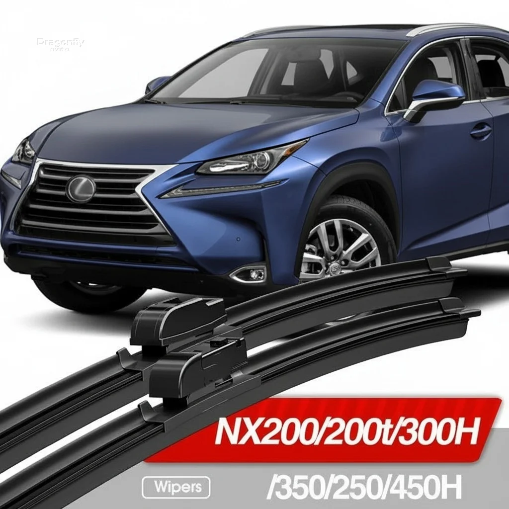 

For Lexus NX200 NX200t NX300H NX350 NX250 NX450H 2015-2023 Front Windshield Wiper Blades 2pcs Accessories Windscreen Window