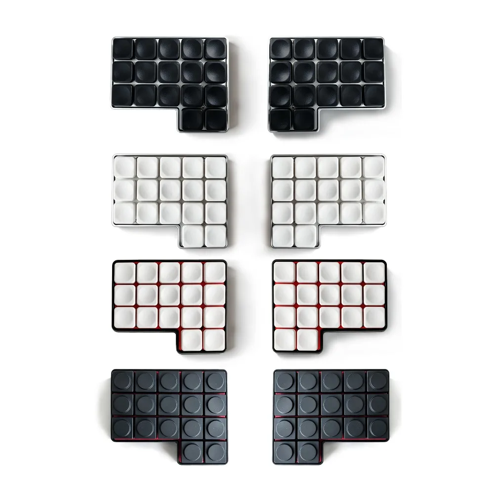 Slimty34 CNC Split Keyboard Aluminum Alloy Bluetooth Wired Dual-mode Portable Hot Swap Low Profile CHOC V2 Switch Doys Keycaps