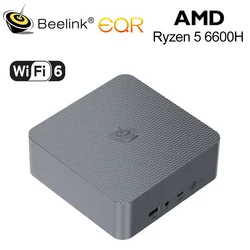 Beelink EQR7 R7 7735HS EQR6 R5 6600U R7 6800U/H Mini PC AMD DDR5 16GB RAM 500GB SSD Windows 11 WiFi6 4K 1000M Desktop Computer