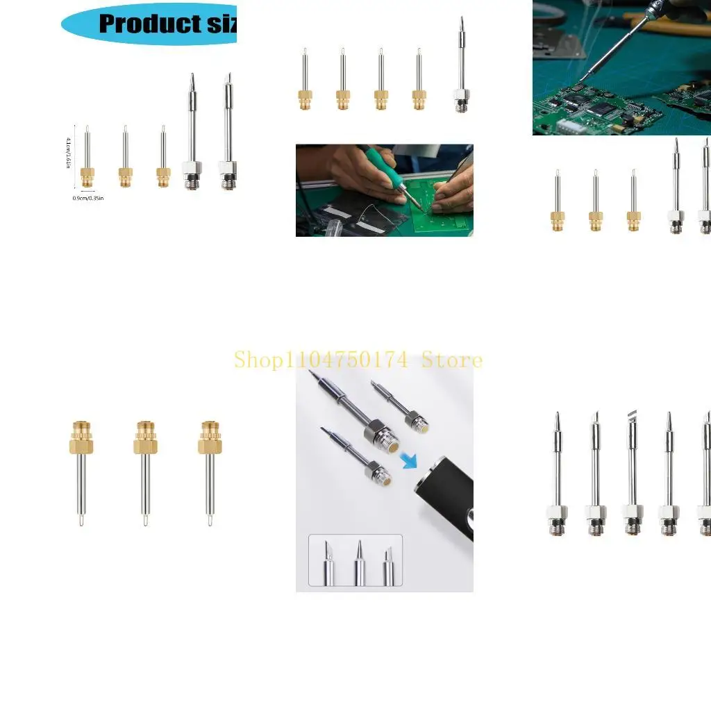 

Universal USB Soldering Iron Tip High Heat Conductivity Copper Alloy Solid Welding Tip For Multiple Devices top sale