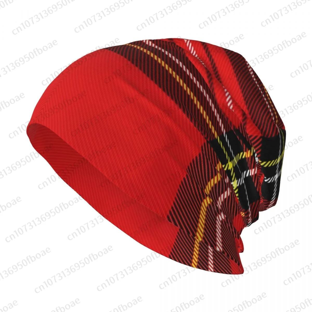 Scottish PLAID ROYAL STEWART TARTAN Beanies Cap Unisex Soft Thin Knitted Outdoor Knit Bonnet