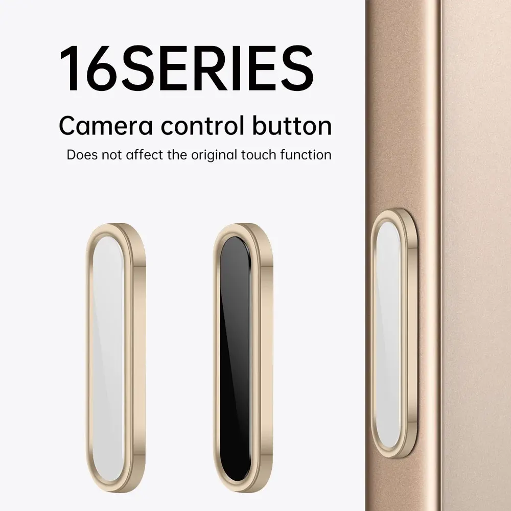 

Luxury Alloy Camera Control Button Cover for iPhone 16 Pro Max 16 Plus 16Pro Sensitive Smart Island Lens Control Capture Button