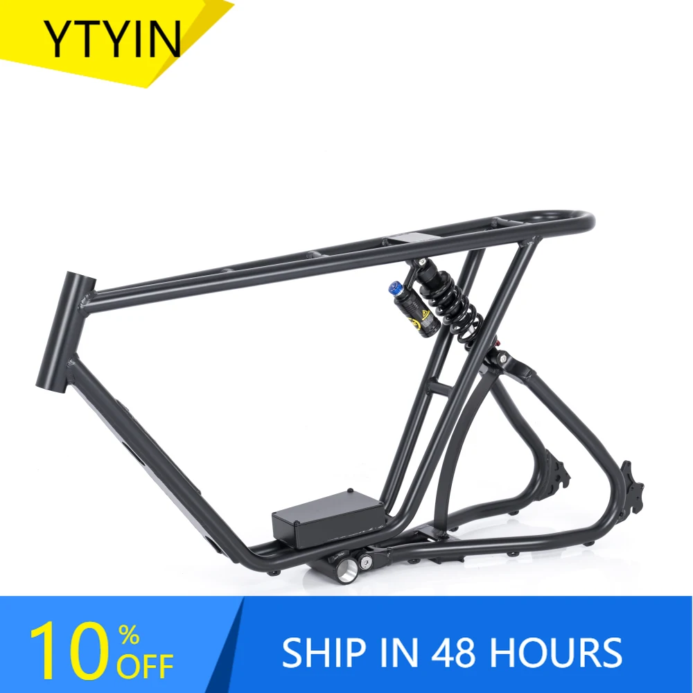 

YTYIN Ebike Frame With KKE Rear Shock 6061 Aluminum Alloy Material for Fat Bike Use