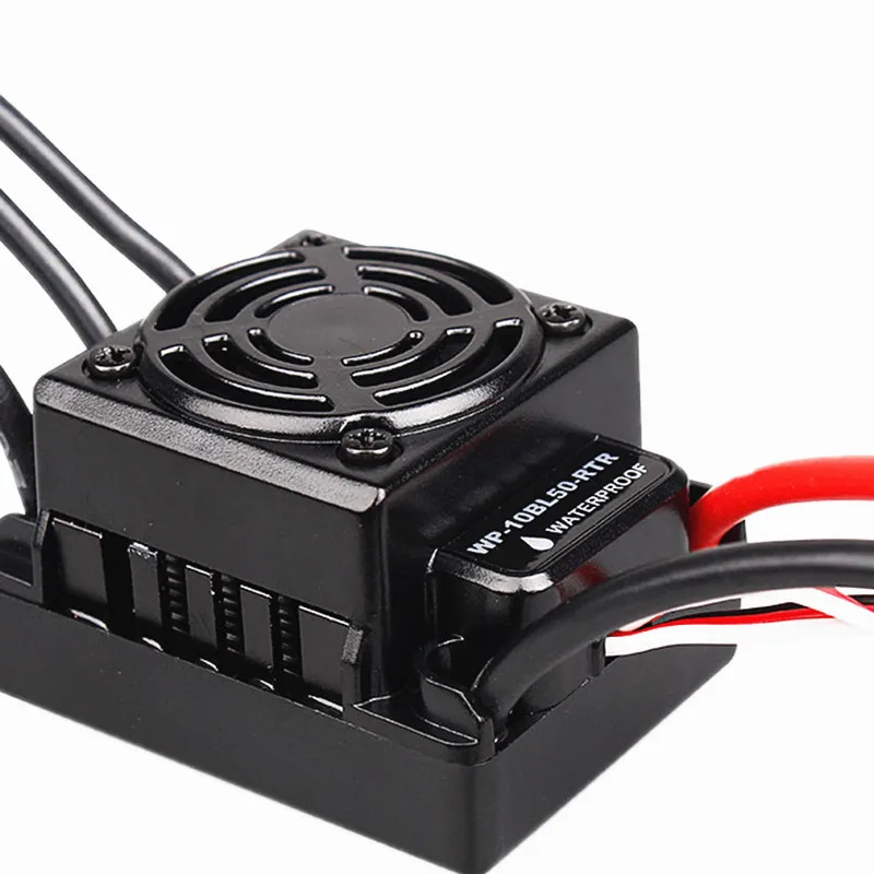 

RC 50A Waterproof ESC 2S 3S SBEC 6V/3A 2-3S Lipo 4-9cells NiMH 2650 Motor For 1/10 Scale Models Remote Control Car WP-10BL50-RTR