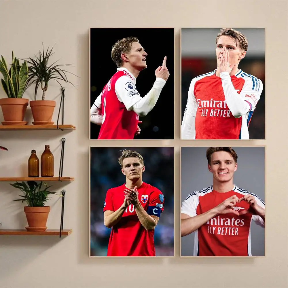 M-Martin O-Odegaard Poster Self-adhesive Art Waterproof Paper Sticker Coffee House Bar Room Wall Decor