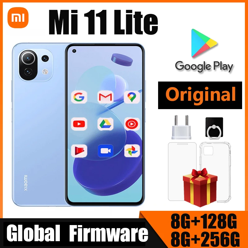 Xiaomi Mi 11 Lite 5G net Cellphone AMOLED Snapdragon 780G 64MP Full Screen 90HZ Cellphoneused phone