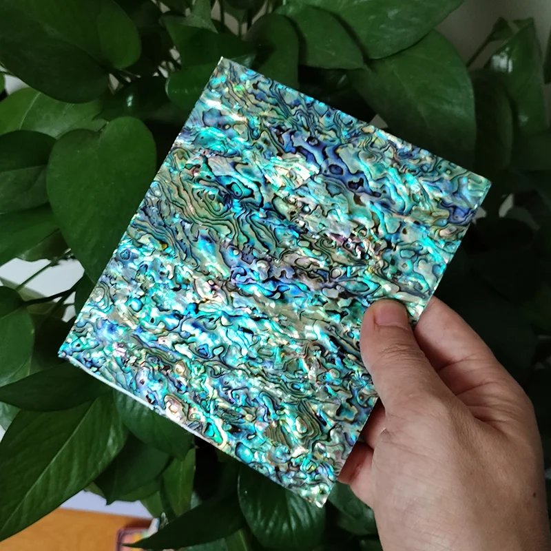 Nature Paua Abalone Flat Shell Inlay Material Slab Mother of Pearl Inlay Veneer Luthier Supply DIY Project Handicraft Materials