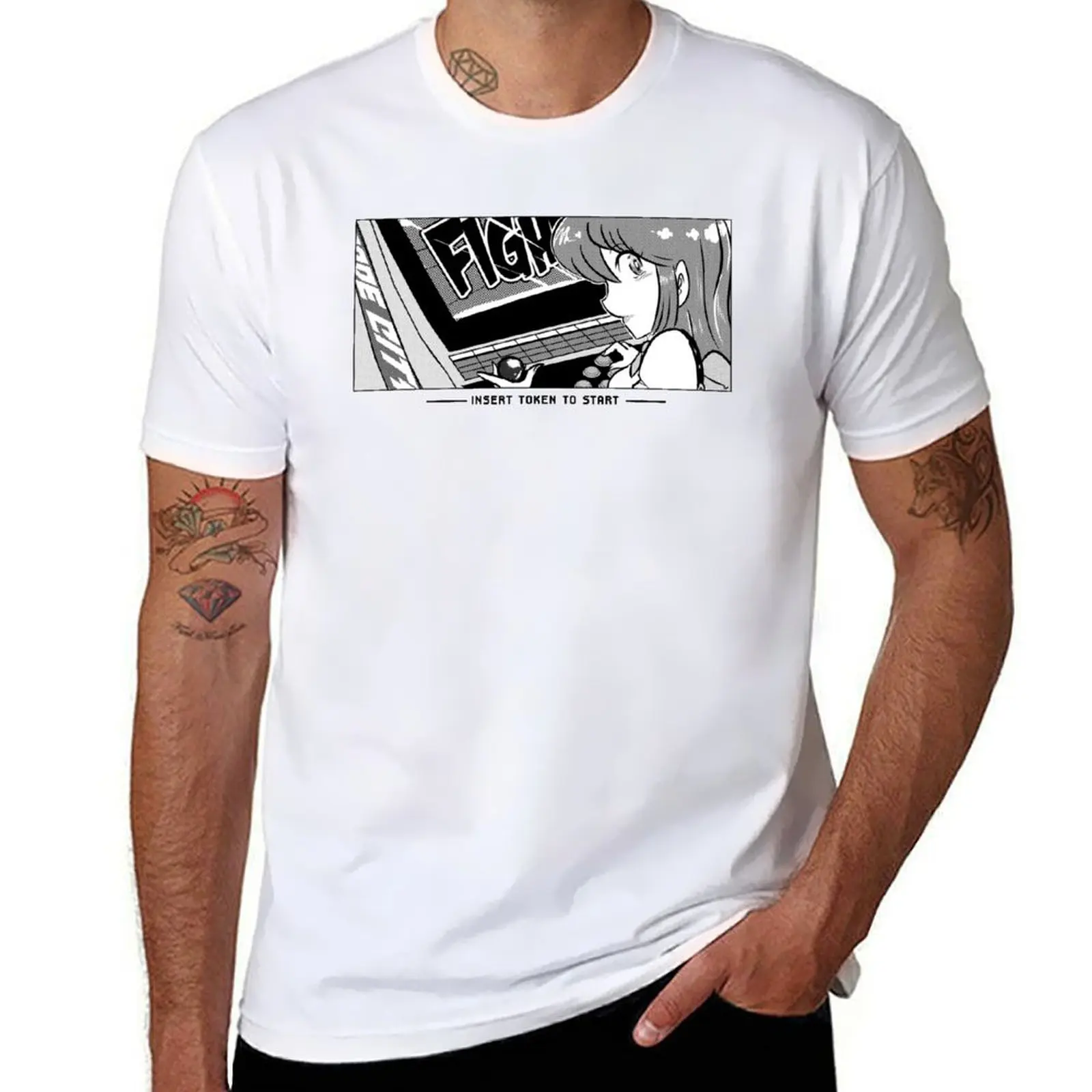 

Arcade Girl T-Shirt men t shirt cotton 100% cotton tshirt 100% T-Shirt