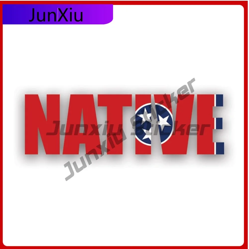 Funny Retro Tennessee Native Sticker Decal American Made Uv Protected Tn Pride Raised Born Local Sticker Durable Uv Resistant