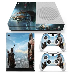 God of war Full Cover Skin Sticker for Xbox One S Vinyl Decal Game Accessories Sticker Protective Wrap Film For Xbox One Slim