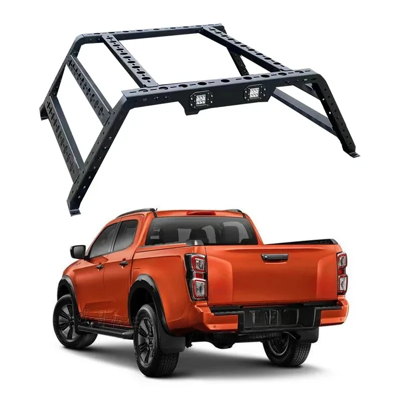 Best SellingMultifunctional 4x4 Sport Roll Bar  Adjustable Cer Cage Tacoma Truck Bed Ladder Rack PickupHigh Quality