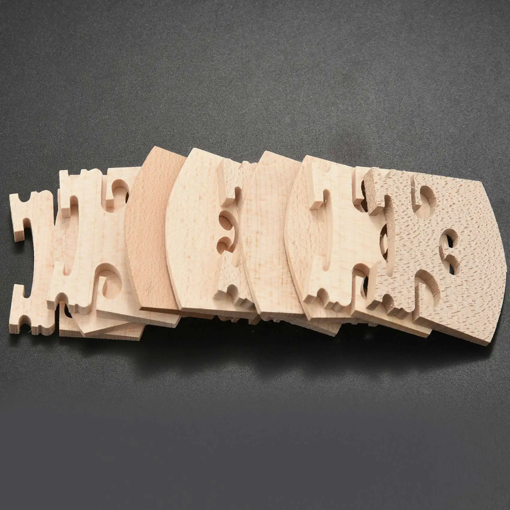 Violin Bridge 4/4 Maple Leaf Violin Bridge 10 Pack Violin Parts Violin Code