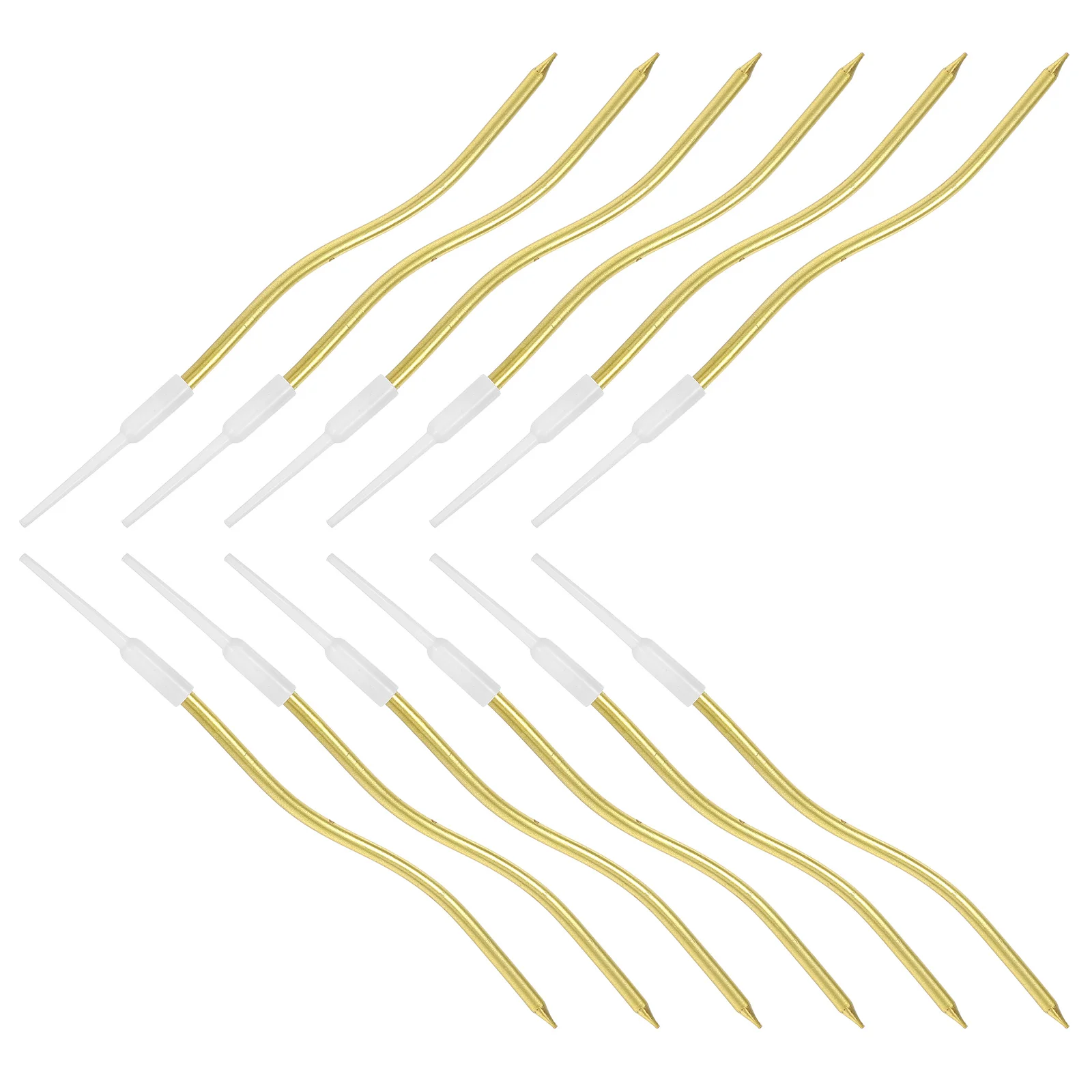 72 قطعة شموع عيد ميلاد حلزونية ملتوية أنيقة للحلوى القبعات العالية آمنة ومستقرة للاحتفالات الممتعة والتجمعات الاحتفالية