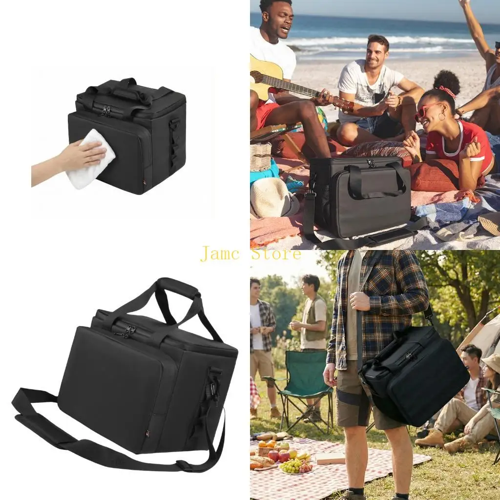LX0B Sturdy Elastics Fabric Travel Case For Waterproof Speaker Equipped With Handle And Reinforced Bottom Structure