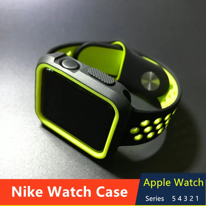 Silicone cover For Apple Watch case 44mm 40mm 45mm 41mm 42mm/38mm Accessories Bumper Shell Protector iWatch series 6 5 4 3 SE 7